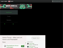 Tablet Screenshot of horror-forum.com